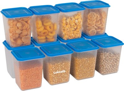 Loknath Plastic Utility Container  - 1000 ml(Pack of 12, Blue)