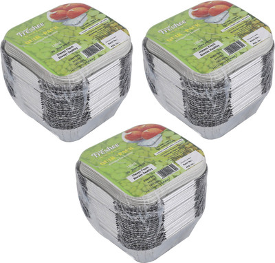 Freshee Aluminium Utility Container  - 120 ml(Pack of 3, Silver)