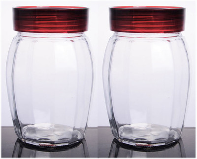 Avastro Glass Grocery Container  - 1200 ml(Pack of 2, Clear)