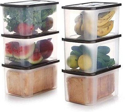 KDZONE Plastic Bread Container  - 2000 ml(Pack of 3, Multicolor)