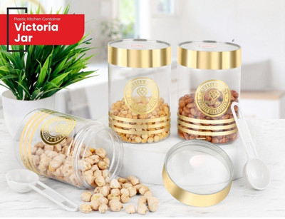 KSHUP Polypropylene Grocery Container  - 800 ml, 800 ml(Pack of 2, Gold)