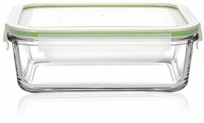 Azure Glass Bread Container  - 400 ml(White)