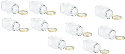 1st Time Glass Utility Container  - 400 ml(Pack of 10, Clear)