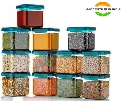 Mataiva Plastic Grocery Container  - 500 ml(Pack of 12, Blue)