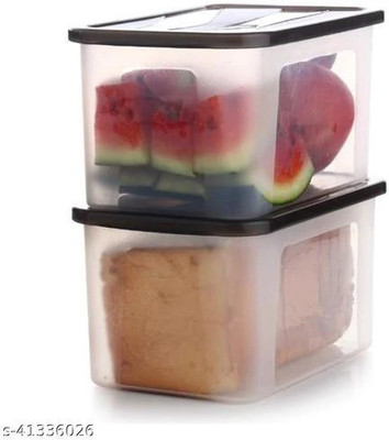 DCIND Plastic Fridge Container  - 2000 ml(Pack of 2, Clear)
