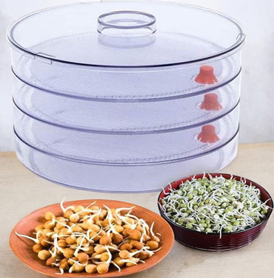 Keskriiva Plastic Sprout Maker  - 1000 ml(White)