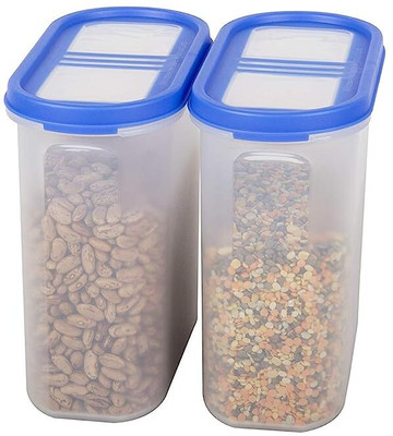 Flipkart SmartBuy Plastic Utility Container  - 1800 ml(Pack of 2, Blue)