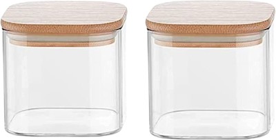 miRim Glass Utility Container  - 480 ml(Pack of 2, Clear)