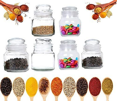 ORISIS Glass Bread Container  - 100 ml(Pack of 6, Clear)