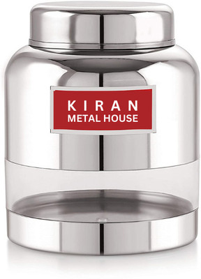 KMH Steel Grocery Container  - 1500 ml(Silver)