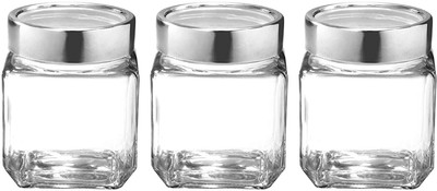 MOOZICO Glass Fridge Container  - 500 ml(Pack of 3, Clear)