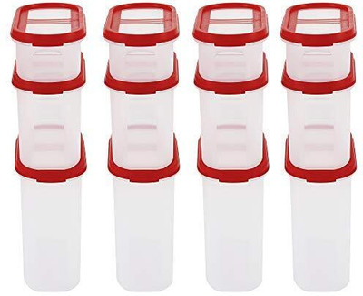 Cutting EDGE Plastic Utility Container  - 0.5 L, 1.2 L, 1.8 L(Pack of 12, Red)