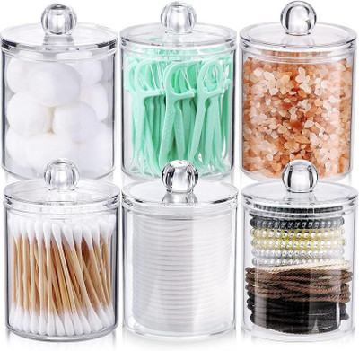 Xpandio Plastic Utility Container  - 400 ml(Pack of 6, Clear)