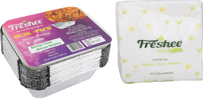 Freshee Aluminium Grocery Container  - 450 ml(Silver)