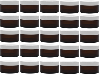 PrismaPac Plastic Utility Container  - 50 g(Pack of 25, Brown, White)