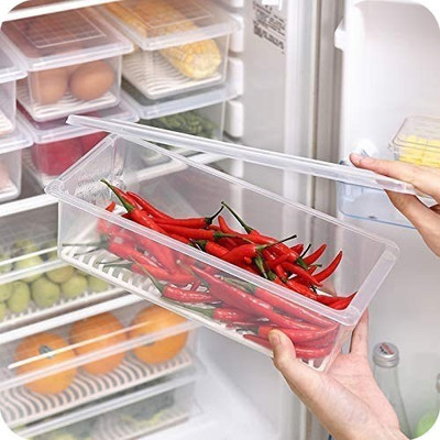 jade-x Plastic Fridge Container  - 1500 ml(Pack of 8, White)