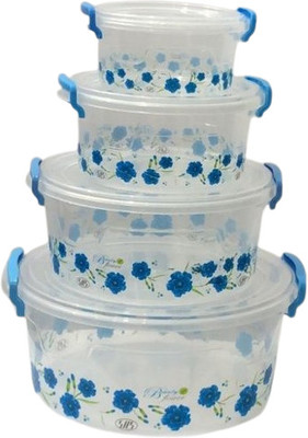 SAS Plastic Utility Container  - 2500 ml(Pack of 4, Blue, Transparent)