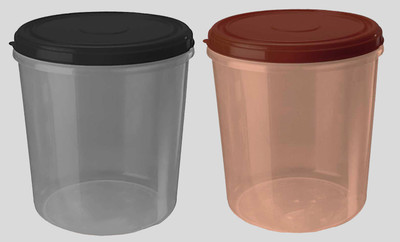 AK HUB Plastic Grocery Container  - 7500 ml(Pack of 2, Multicolor)