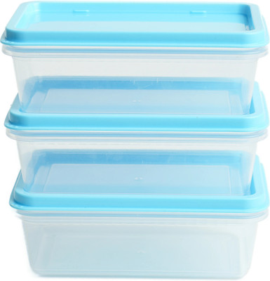Unica Plastic Utility Container  - 200 ml(Pack of 3, Blue)