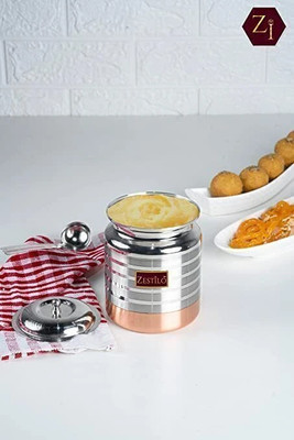Zestilo Steel Grocery Container  - 450 ml(Silver)