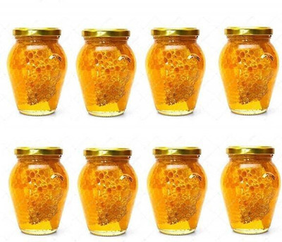 Avresta Glass Grocery Container  - 1000 ml(Pack of 8, Clear)