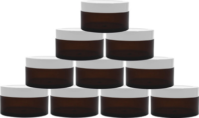 PrismaPac Plastic Utility Container  - 50 g(Pack of 10, Brown, White)