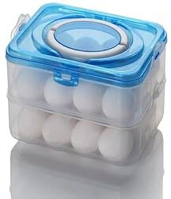 meelana Plastic Egg Container  - 2 dozen(Multicolor)