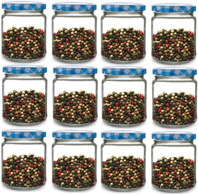 GRACIOUS MART Glass Utility Container  - 200 ml(Pack of 12, Clear)