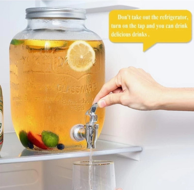 SMILERY Glass Utility Container  - 4000 ml(Clear)