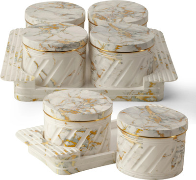 Selvel Polypropylene Utility Container  - 430 ml(Pack of 6, White)