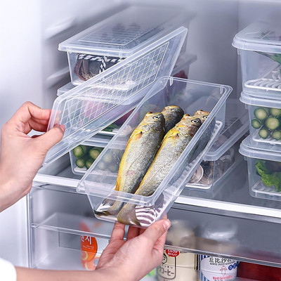 COMPLEX 7 Plastic Fridge Container  - 1500 ml(Pack of 6, Clear)