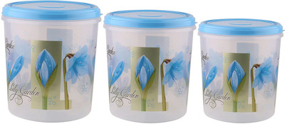 N H Enterprise Plastic Utility Container  - 5 L, 7.5 L, 10 L(Pack of 3, Blue)
