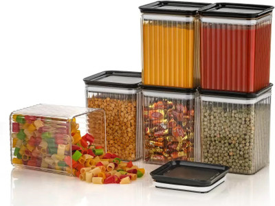 ROYALRYTE ENTERPRISE Plastic Grocery Container  - 1100 ml(Black)