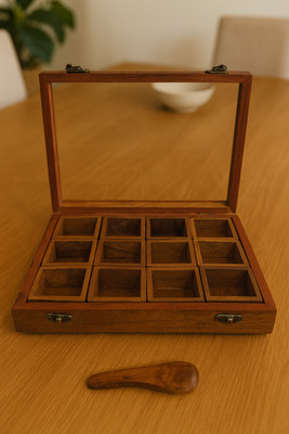 jyoti enterprises Wooden, Glass Utility Container  - 50 ml(Brown)