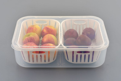 2Mech Plastic Fridge Container  - 2500 ml(White)