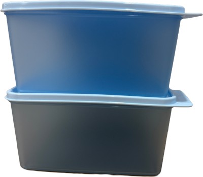 TUPPERWARE Plastic Grocery Container  - 2500 ml, 2500 ml(Pack of 2, Light Blue)