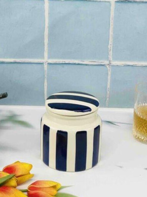 The Heaven Craft Ceramic Honey Jar  - 300 ml(Blue)