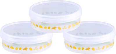 pearl polymers Plastic Utility Container  - 300 ml(Pack of 3, Yellow)