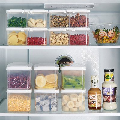 Sentricus Plastic Fridge Container  - 1000 ml(Pack of 6, White)