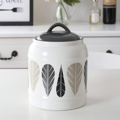 UMAI Ceramic Utility Container  - 2500 ml(Grey)