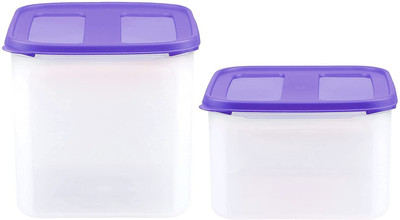 Cutting EDGE Plastic Utility Container  - 4.5 L, 3 L(Pack of 2, Purple)