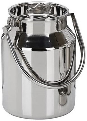 VINOD Steel Milk Container  - 5 L(Silver)