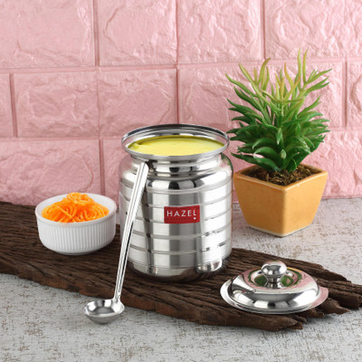 HAZEL Stainless Steel Utility Container  - 450 ml(Silver)