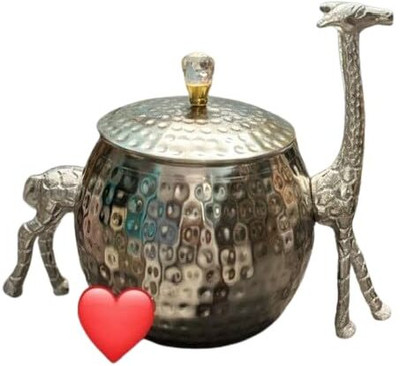 SumanHandicraft01 Steel Utility Container  - 500 ml(Silver)