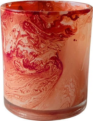 Prachi collection Glass Utility Container  - 200 ml(Red)