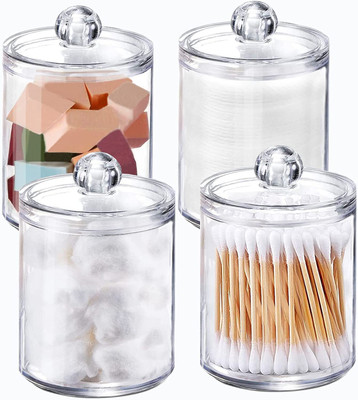 NEMINATH MART Plastic Utility Container  - 295 ml(Pack of 4, Clear)