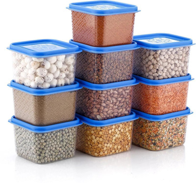 Swanoll Plastic Grocery Container  - 750 ml(Pack of 12, Blue)