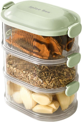 unnati creation Plastic Utility Container  - 250 ml(Pack of 3, Multicolor)