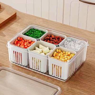 CONQUER Plastic Fridge Container  - 2700 ml(White, Clear)