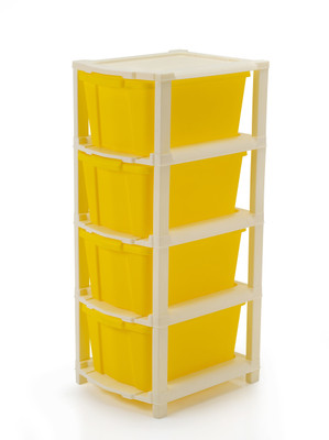ELIGHTWAY MART Plastic Utility Container  - 40(Yellow)